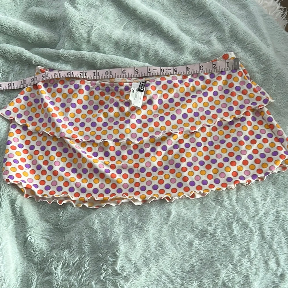 XOXO Tiered Mini Swim Skirt/Coverup